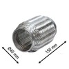 Interlock Flex Pipe, Flex Part, Flexible Pipe Exhaust, Trouser Pipe