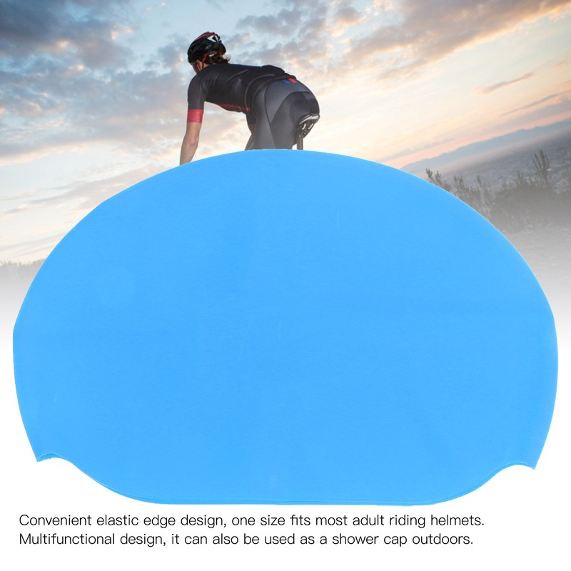 Waterproof Bike Helmet Cover Elastic Silica Gel Cycling Bicycle Helmet