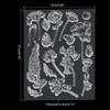 PATIKIL Transparent Silicone Stamps, 1 Pcs T1885 Flowers Clear Stamps