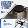 2PC Stainless Steel Corner Sink Shelf with Triangular Open Wire