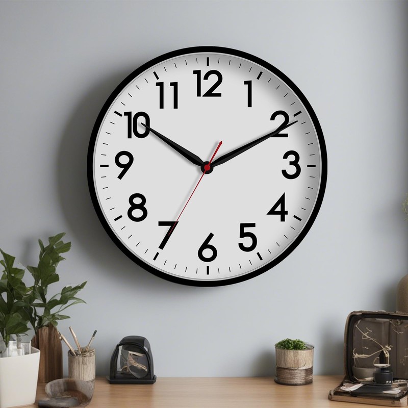 AKCISOT 16 Inch Wall Clock Large Silent Non-Ticking Wall Clocks