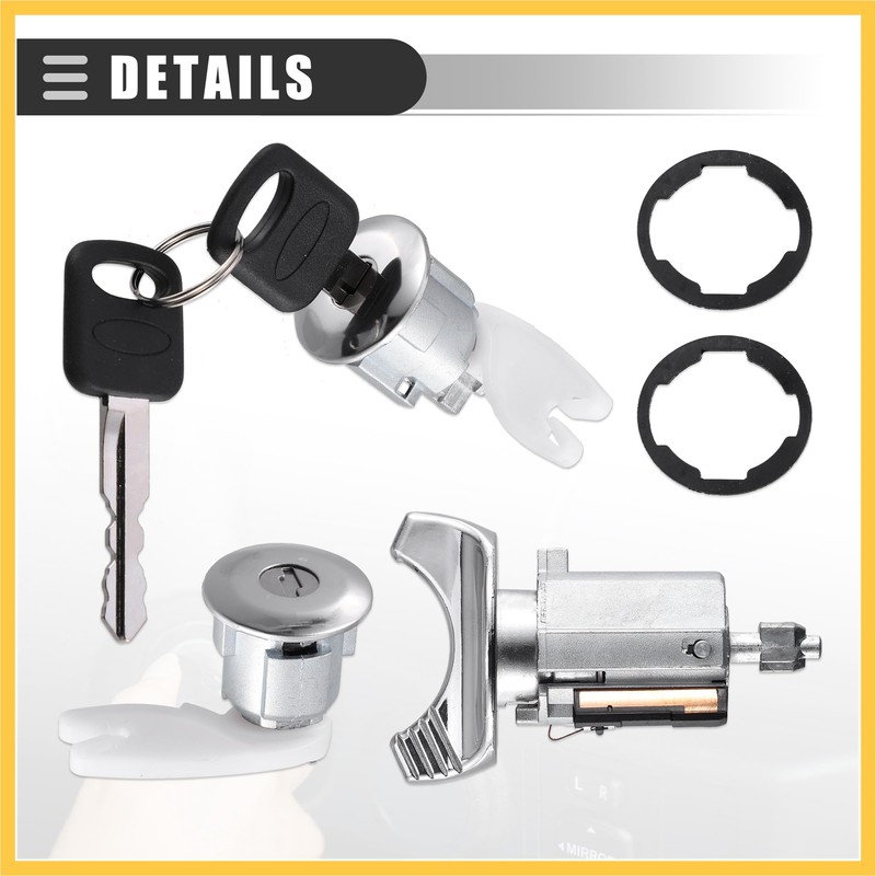 REPAIROCK Ignition Switch Lock Cylinder, Door Lock Cylinder Kit, for