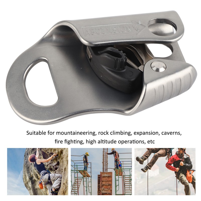 7075 Aluminum Outdoor Rock Climbing Chest Ascender Riser Safety Rope