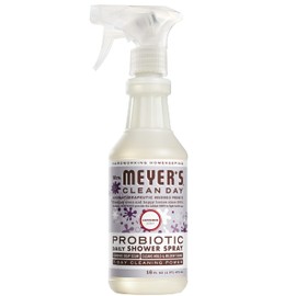 Mrs. Meyer's Clean Day's Probiotic Daily Shower Spray Cleaner, Made With Essential Oils And Other Thoughtfully Chosen Ingredients, Lavender, 16 oz.