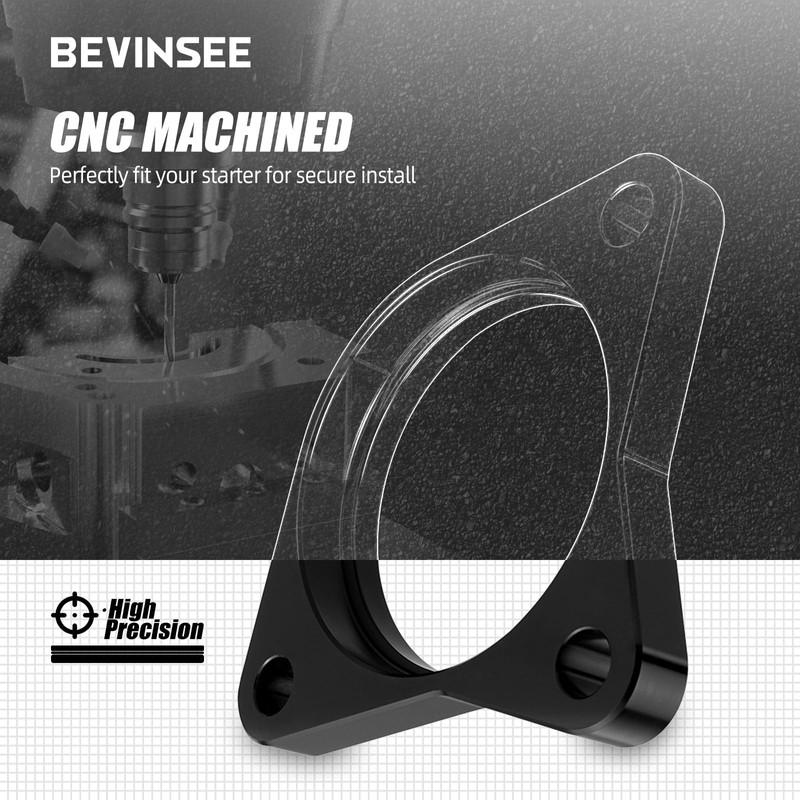 Bevinsee Starter Spacer Adapter With Bolts Compatible with Dodge RAM