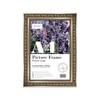 Almost Frameless A4 Gunmetal Ornate Picture Frame Fits A4 (21 x 29.7cm - 8.3 x 11.7in) Poster, Photo, Artwork, or Print. Baroque Style Portrait and Landscape Display with Wall Hooks