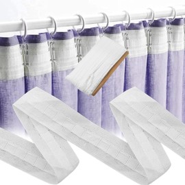 Pencil Pleat Curtain Header Tape, 3 cm x 30 m, Pinch Pleat tape for Curtains, Curtain Accessories Heading Tape, for Window Curtain, Door Curtain and Shower Curtain