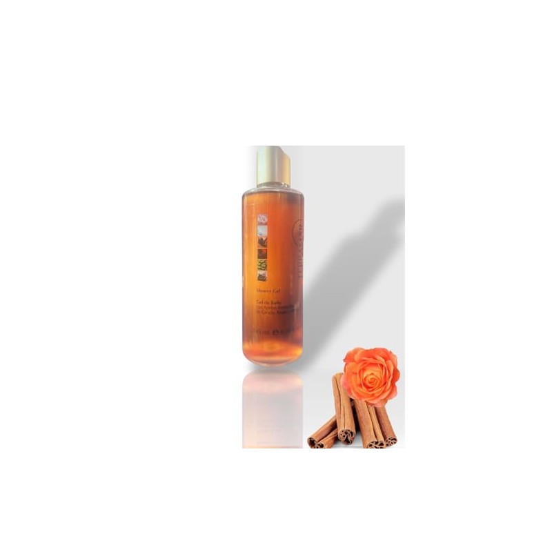 Gel De Baño Con Aceites Esenciales Canela, Rosas Y Menta