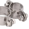 Swivel Clamp 360° Marine Grade Stainless Steel 316 Yacht Fishing