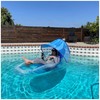 Swimways Dry Float Shadester Pool Float, Translucent Inflatable Recliner Chair