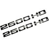 2500 HD Badge Emblem 2-PC Black - Set of 2
