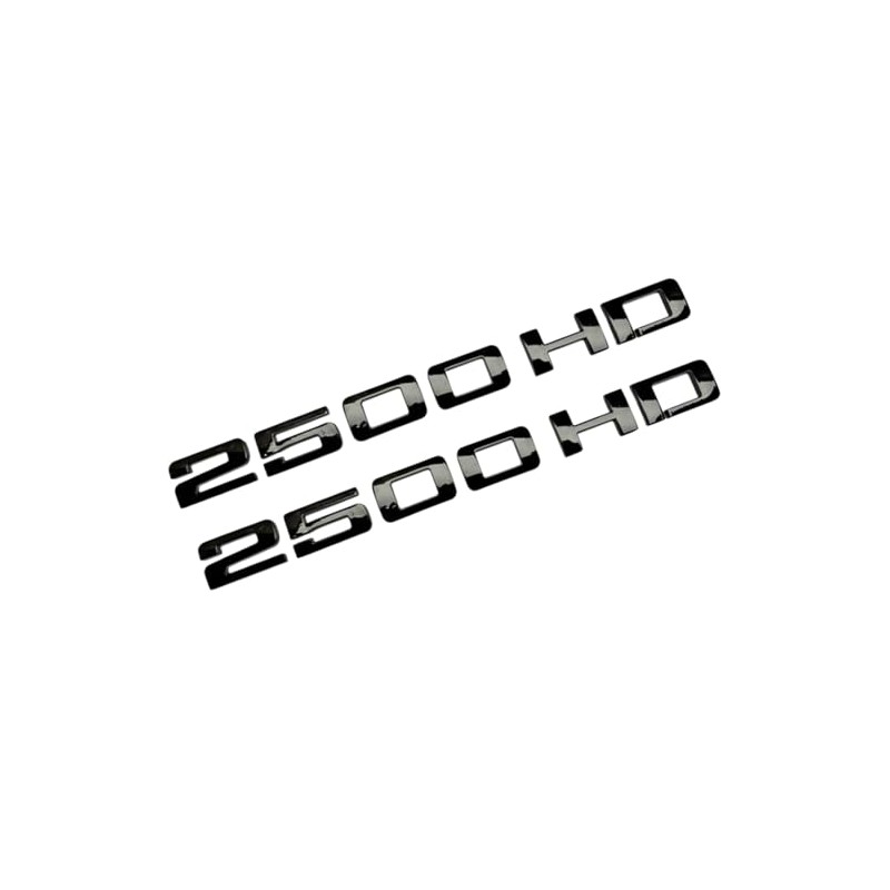 2500 HD Badge Emblem 2-PC Black - Set of 2