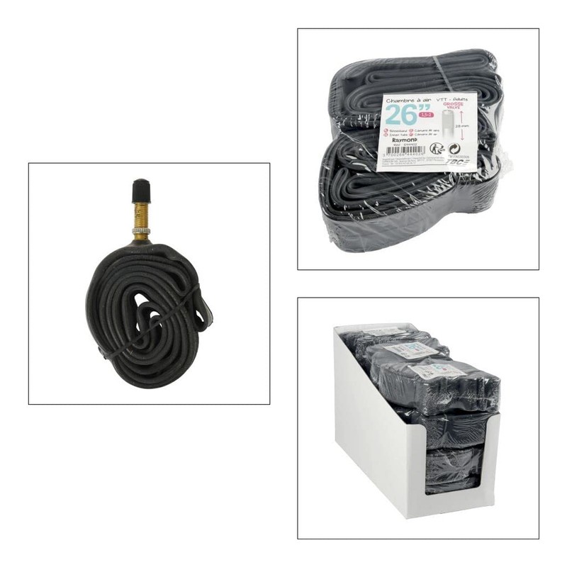 RAYMOND Bicycle Inner Tube 26 Inch Large Valve 1.5/2 Tube