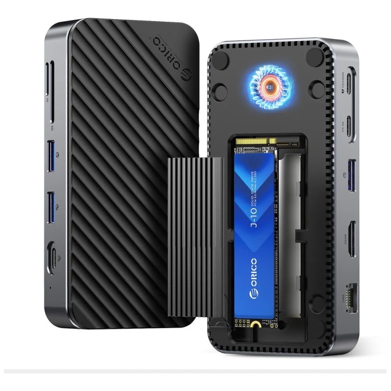 Orico Hub USB-C 10 en 1 con Carcasa SSD M.2