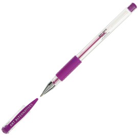 Art Alternatives Gel Pen, Neon Violet - Ballpoint - Non-Smear + Quick Dry - Writing, Drawing, Coloring, Journal, Planner
