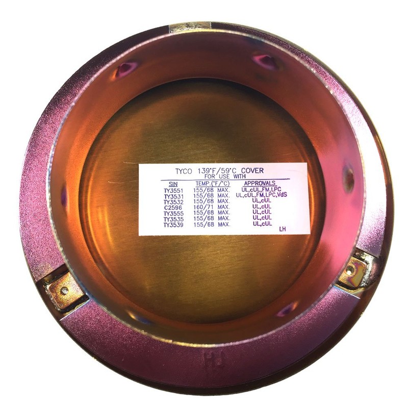 Tyco RFII White Flat Cover Plate - 139 Degrees