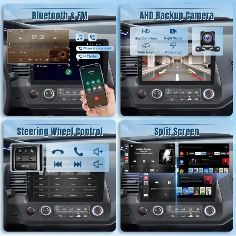 For 2008-2013 Toyota Highlander 7" Android 13 Carplay Car Stereo