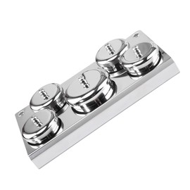 minkissy 5pcs Nail Art Crystal Cups Mini Manicure Liquid Containers Portable Stainless Steel Nail Cups for Mixing Acrylic Liquid Powder