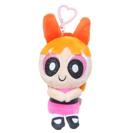 ESK Japan Powerpuff Girls 17186 Plush Keyring Blossom Plush Collection Key Ring Keyring Mark Mejirushi