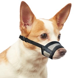Evollax Dog Muzzle for Small Dogs – Soft Air Mesh Muzzle for Small Dog | Perfect for Barking and Biting Prevention
