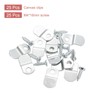 uxcell 25 Pcs 1/8" Offset Canvas Clips, Picture Framing Mirror
