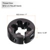 sourcing map Round Threading Die M12 x 0.75 Metric Thread