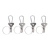 FRF FLAG 4 Pack Stainless Steel Flagpole Clip Kit with