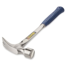 ESTWING Framing Hammer - 22 oz Long Handle Straight Rip Claw with Smooth Face & Shock Reduction Grip - E3-22S
