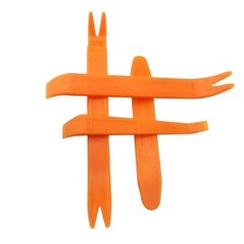 Lansonee 4 PCS Car Audio Dash Removal Plastic Pry Tools (Orange)