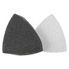 TA-VIGOR 30Pcs 80 Grit Triangular Sandpaper, 90mm Hook and Loop