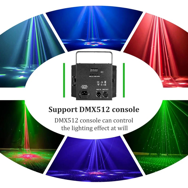 100W UV Bee Eye Strobe Stage Light, DMX512 Remote Control