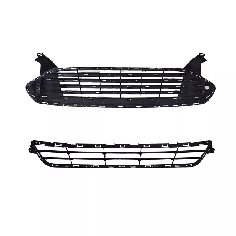 Front Bumper & Upper Lower Grille Replacement For 2013 2014