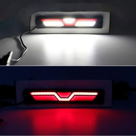 NSKANQI 2pcs COB DRL Flexible Car LED Daytime Running Lights Fog Lamp Waterproof Auto Day Light White Red 12V Cars Running Light