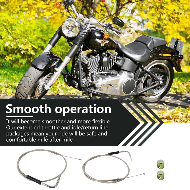 2025 New 42" Throttle Cable and Idle Cable Kit Stainless