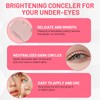 Leogony 2 Pcs Under Eye Brightener, Super Luminous Concealer for