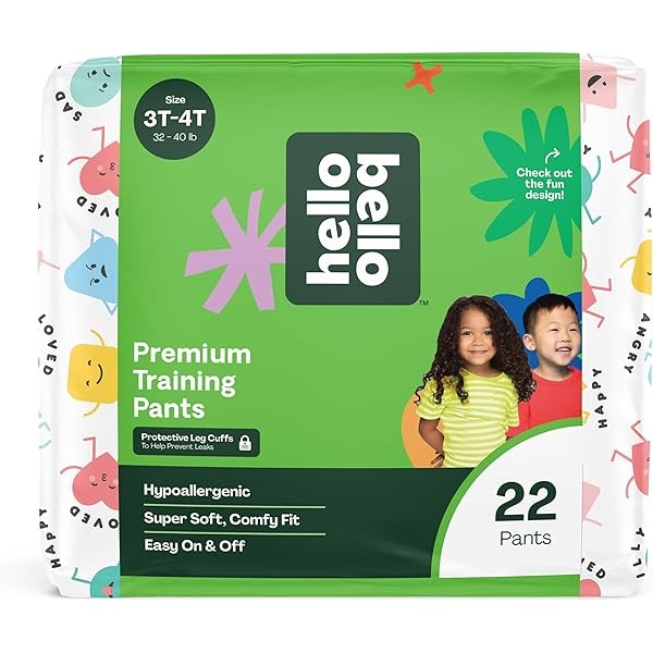 Hello Bello Premium Training Pants 3T-4T, All About Feelings Design,