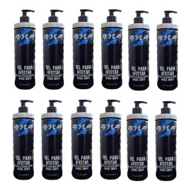 4x4 12 Pzs Gel Razurar/afeitar 4x4 Profesional Menta 485ml