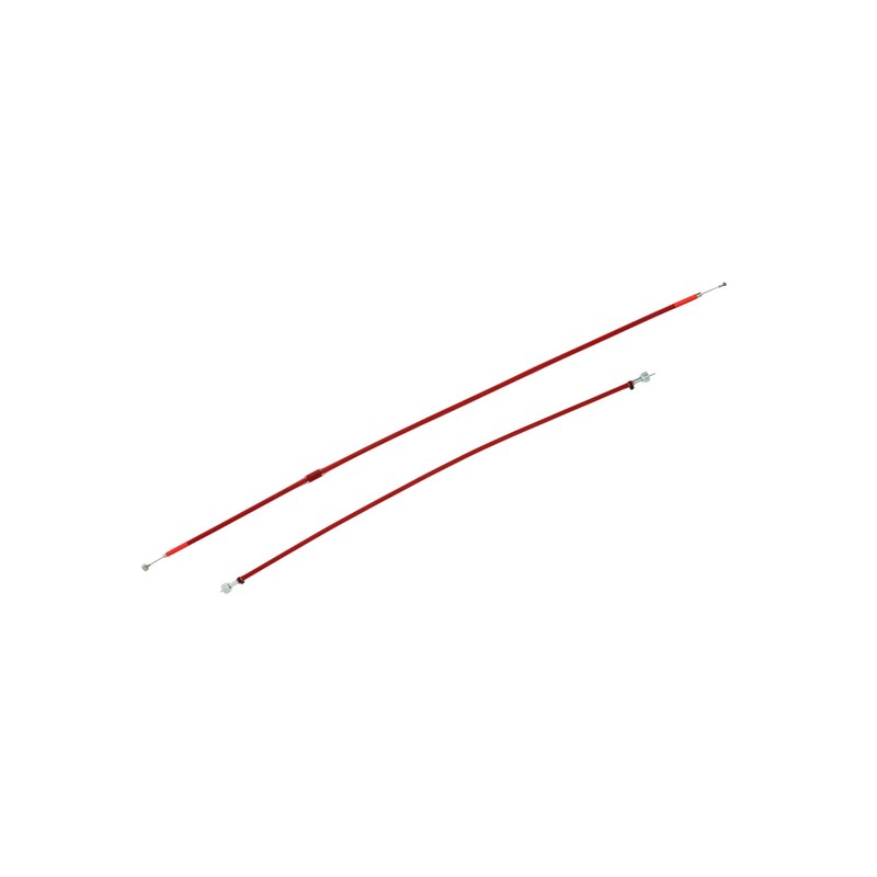 Bowdenzug-Cover Rot, Geflechtschlauch, Länge 5 Meter