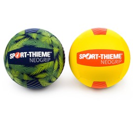 Sport-Thieme Neoprene Soft Beach Volleyball | Beach/Fun Ball | Indoor/Outdoor | Grippy, Soft, Water Resistant | Green/Blue/Yellow/Orange | Diameter 22 cm | 220 g | Needle Valve, Ball Bladder