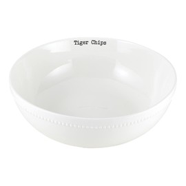 47th & Main Football Themed Ceramic Serveware, Chip Bowl, Clemson Tigers