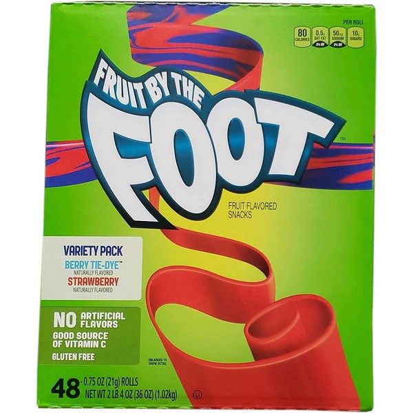 Fruit by the Foot Fruit Snacks Variety Pack Net Wt (48Count/0.75 Oz Net Wt 36 Oz),, ()