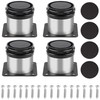 Sandiyago 4 Pcs 5cm Adjustable Furniture Legs, Stainless Steel Heavy