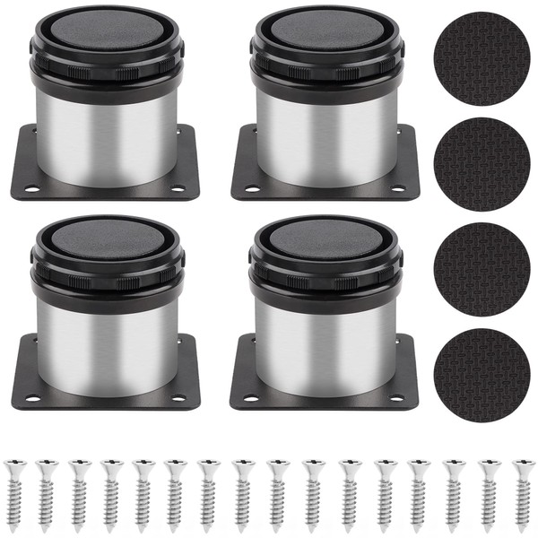 Sandiyago 4 Pcs 5cm Adjustable Furniture Legs, Stainless Steel Heavy