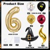 Zailo 40-inch Number Magic Wizard School Balloons, Magic Wizard Themed
