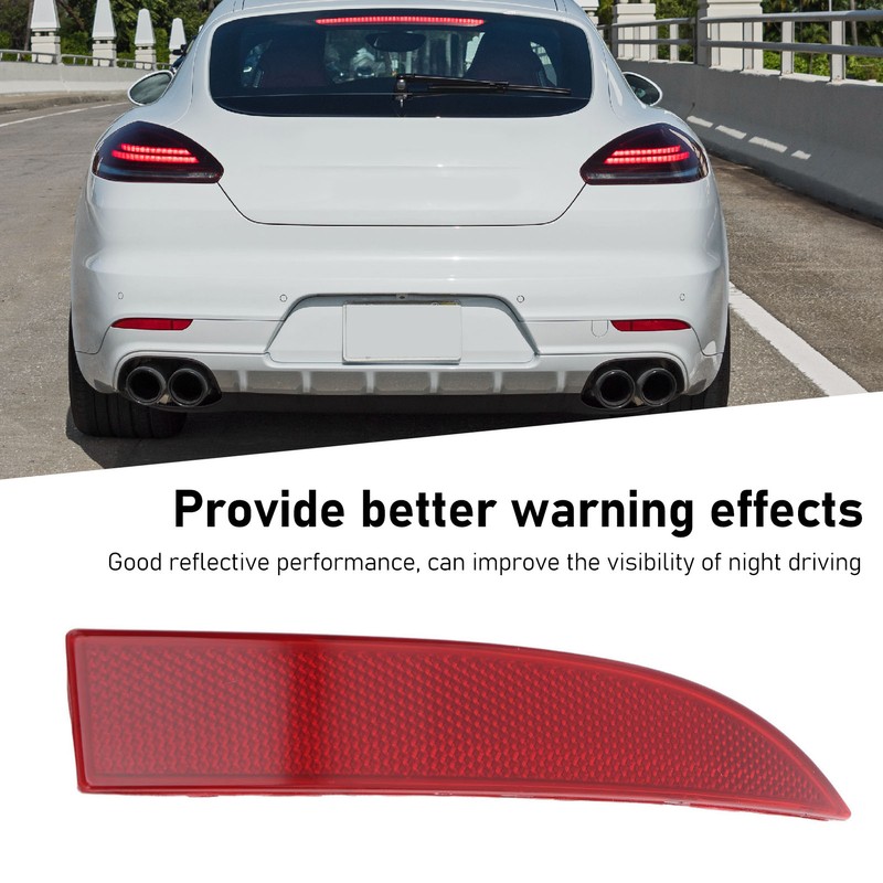 Rear Bumper Reflector Improved Visibility Red Marker Bumper Reflector for
