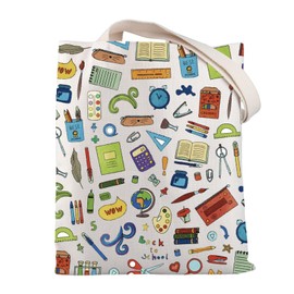 Teacher Tote Bag Teacher Gifts Back To Teacher Gifts Teacher Appreciation Gifts Teacher Thank You Gifts, Beauty Beast Tote Bag Blue, Large