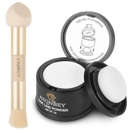 Root Touch Up Sets,Root Touch Up Hair Color,Hairline Powder for Women Cover Up- Hairline Concealer for Thin and Thinning Hair, Water & Sweat Resistant,Contain Azonbey Makeup Brush -White