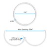 24 Pack Shower Curtain Rings, Rustproof Decorative Shower Curtain Hooks