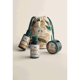 The Body Shop Ginger Shampoo 60ml, Conditioner 60ml, Hair Scalp Scrub 50ml, Pouch Set