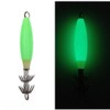 FOLANDO 5pcs Luminous Saltwater Fishing Lures, Squid Octopus Fishing Squid